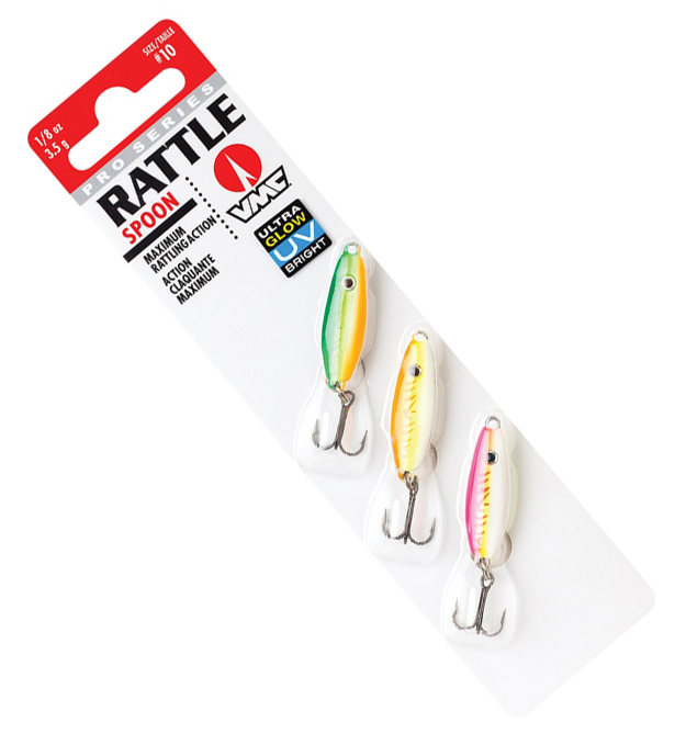 VMC Rattle Spoon Kit 3-p Glow UV - Hittar du på böjdaspön.se