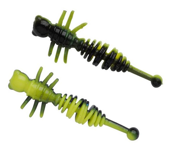 Powerbait Larvae 55mm Black/Sunshine Yellow