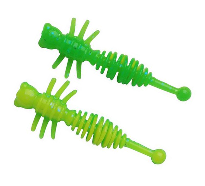 Powerbait Larvae 55mm Spring Green/Sunshine Yellow