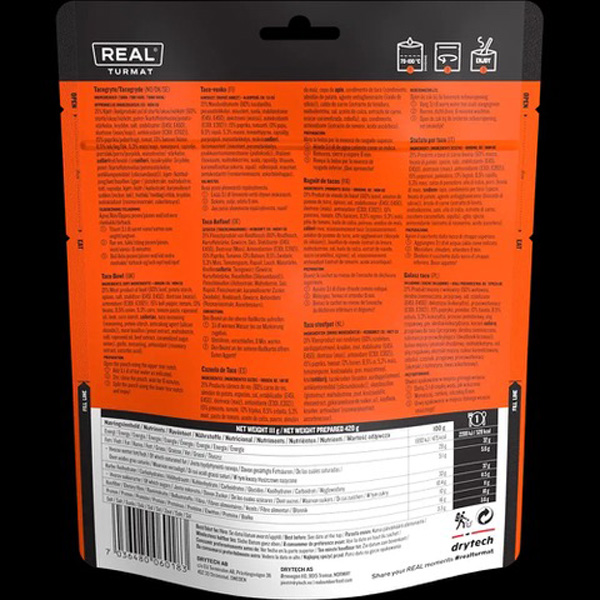 REAL Turmat Taco Bowl, {pageDocumentTitle}. Ett bra fiskeredskap levererad från våra butiker i Värmland.