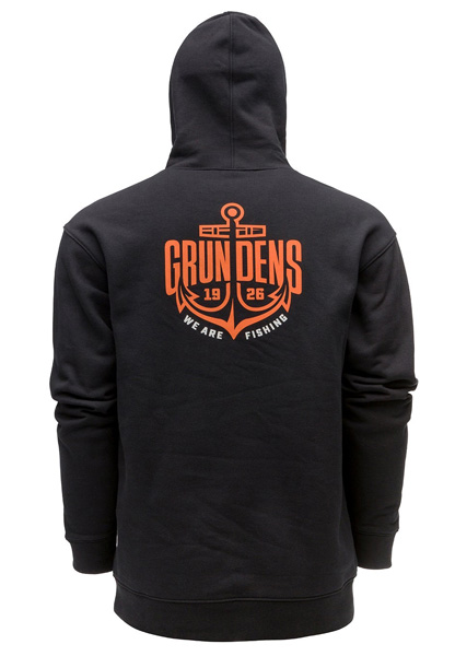 Grundéns Displacement DWR Hoodie Anchor, Grundéns hoodie fiske, vattenavvisande fiske hoodie, Grundéns tröja herr