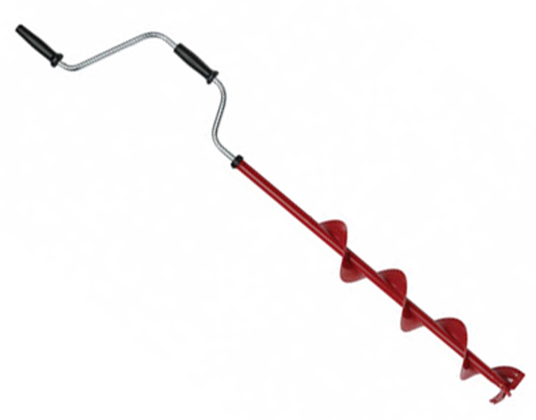 IFish Arctic Spiral isborr, tvådelad isborr med justerbart handtag, Arctic Spiral isborr översikt, IFish isborr vinterfiske