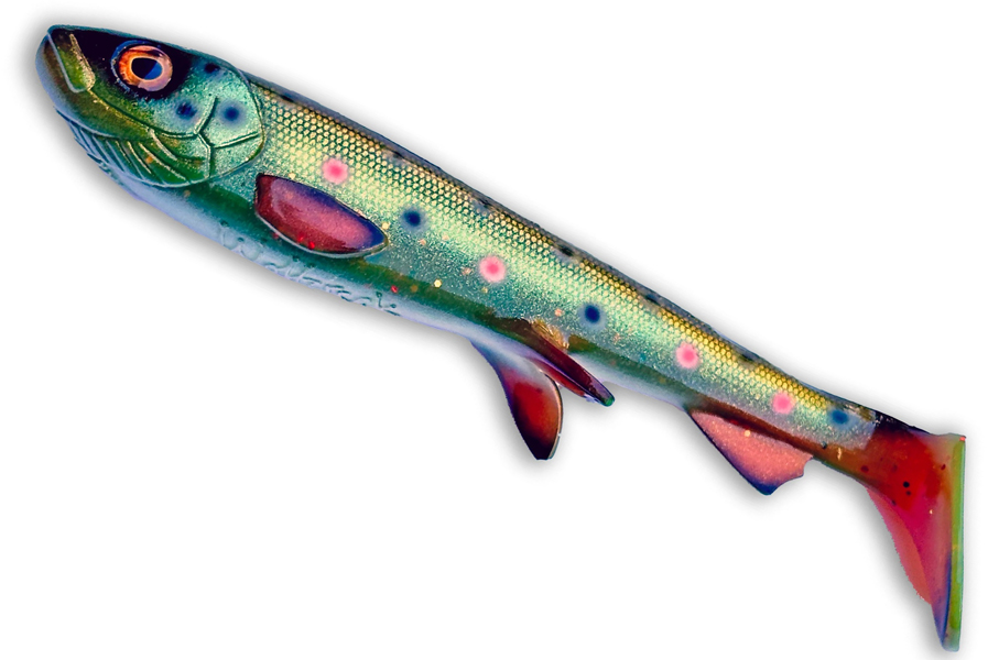 Wolfcreek Shad 2.0 25cm/125g Motoroil Trout