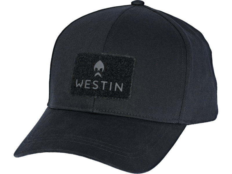 Westin Badge Cap Jet Black svart keps med patchlogga framtill
