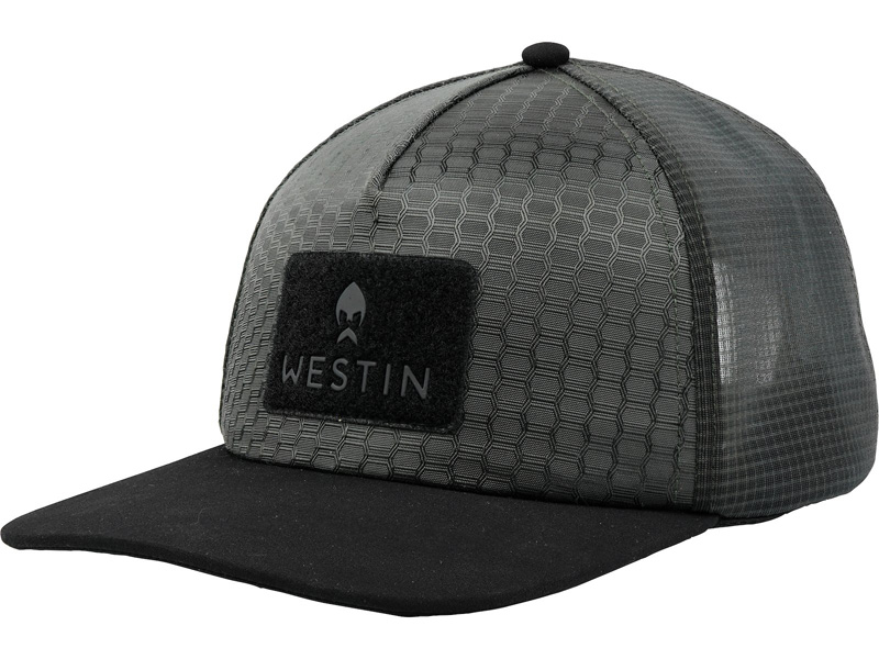 Westin Hexagon Cap Steel Grey Black sportig keps med meshpanel baktill