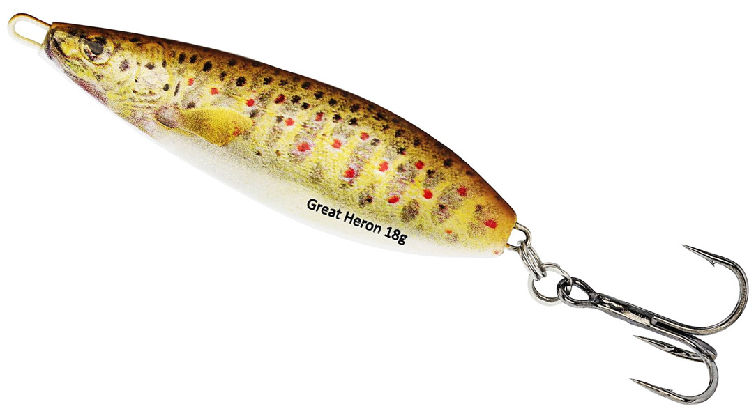 WE Great Heron 55mm 13gr Brown Trout Fry, {pageDocumentTitle}. Ett bra fiskeredskap levererad från våra butiker i Värmland.