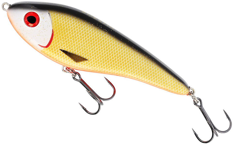 Westin Jerk Suspending 14cm 60g i färgen Official Roach jerkbait för gäddfiske