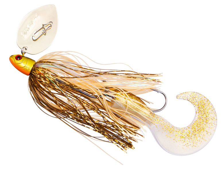 Svartzonker McShaker Pike 50g bladed jig, vibrationsbete gäddfiske, chatterbait gädda, mcshaker pike