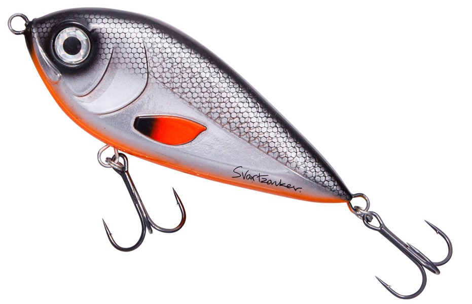 Squarepusher slider 12,5 cm jerkbait med rassel och bred sida-sida-gång