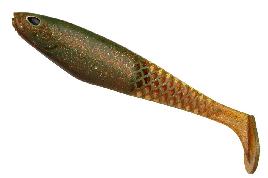 Berkley PowerBait CullShad 10 cm, abborrfiske, mjukjigg, abborre, paddelstjärt jigg med PowerBait-doft