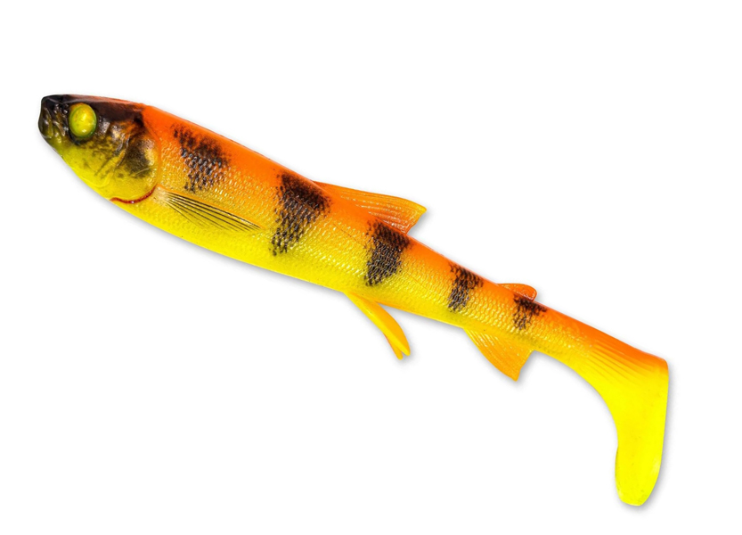 SG 3D Whitefish Shad  27cm/152g Golden Ambulance, whitefish shad stor gädda, naturtrogen gäddjigg, paddelstjärt jigg gädda, predatorfiske bete