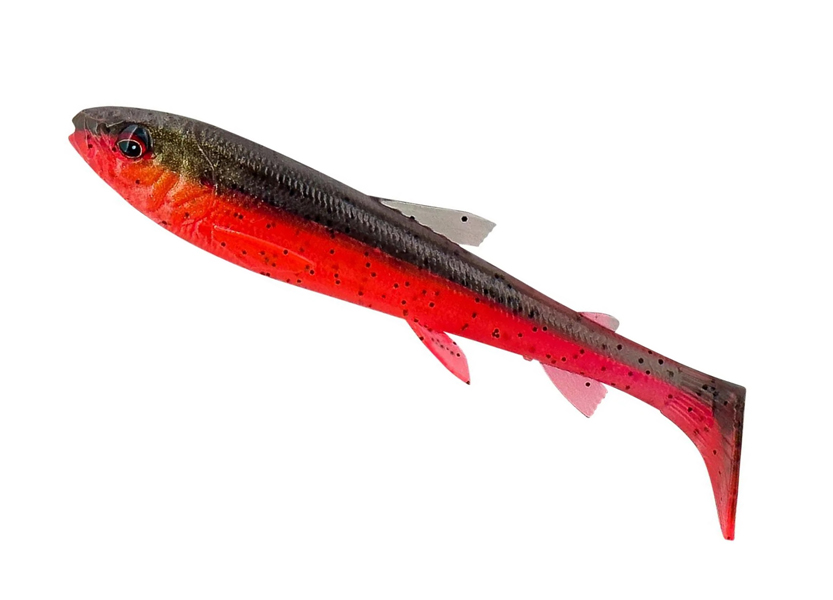 SG 3D Whitefish Shad  9cm/7g Black Red, Savage Gear, gäddjigg, gösjigg, abborrjigg, predatorfiske, shadjigg, mjukbete