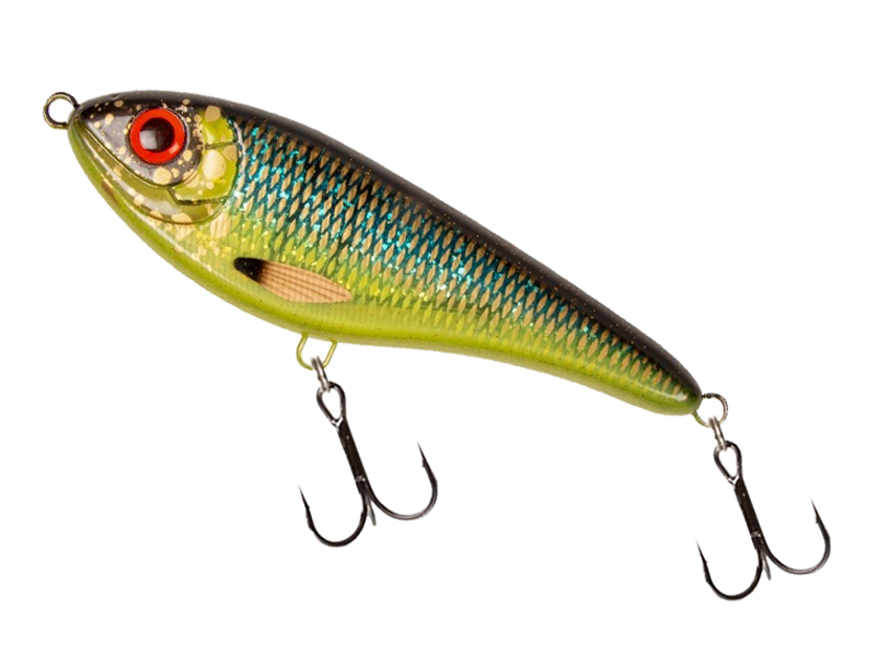 Buster Jerk 15cm/75g Acid Roach, jerkbait, Strike Pro Buster Jerk original, sjunkande jerkbait för gädda, klassiskt jerkbait Buster Jerk