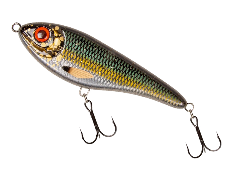 Buster Jerk 15cm/75g Gold Miner, jerkbait, Strike Pro Buster Jerk original, sjunkande jerkbait för gädda, klassiskt jerkbait Buster Jerk