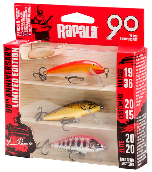 Rapala 90 Years Lure Kit 3-p Countdown Small Bright