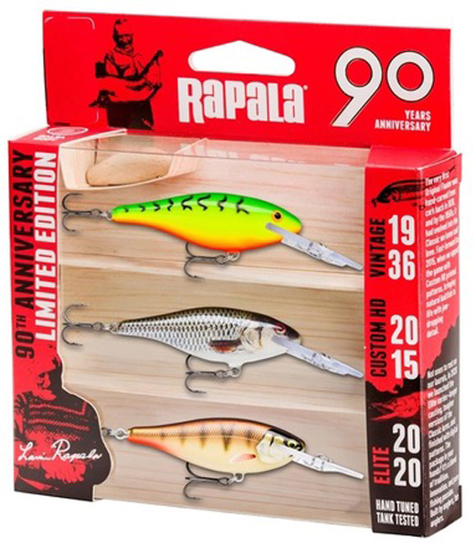 Rapala 90 Years Lure Kit 3-p Countdown Mid Nordic