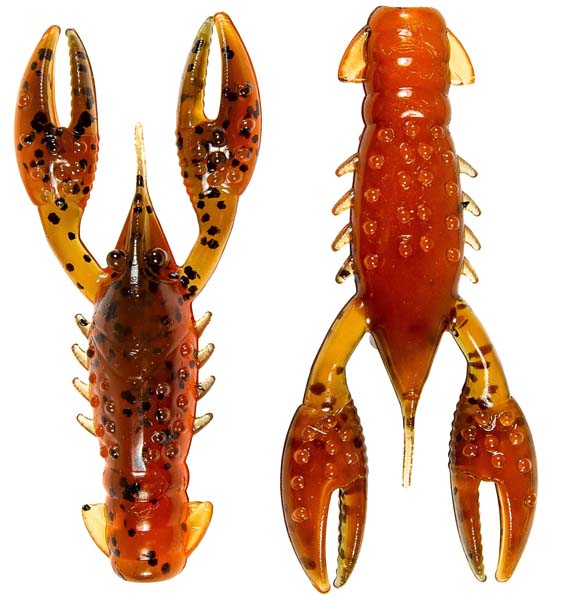 Z-man TRD Crawz 6-p 2,5tum Green Pumpkin Orange