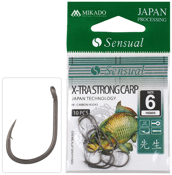 Mikado Krok Sensual X-tra strong Carp Stl.12 Dull Black 10 st, {pageDocumentTitle}. Ett bra fiskeredskap levererad från våra butiker i Värmland.