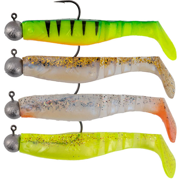 Mikado Fishunter Färdig riggad jigg 8cm 4-pack