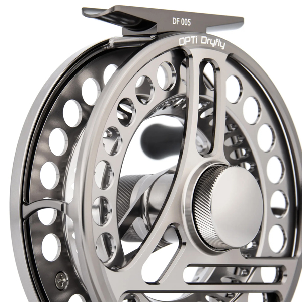 Loop Opti Reel Dryfly Left flugrulle #5 Mist Silver
