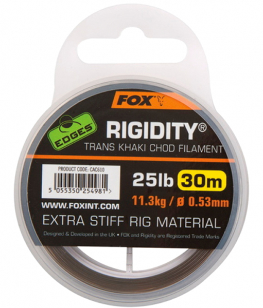 Fox Edges Rigidity Chod Filament 30m 0,53mm/25lb